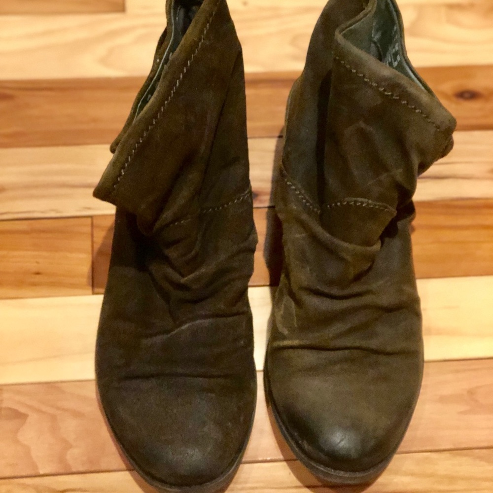 Distressed REAL Leather Booties!!